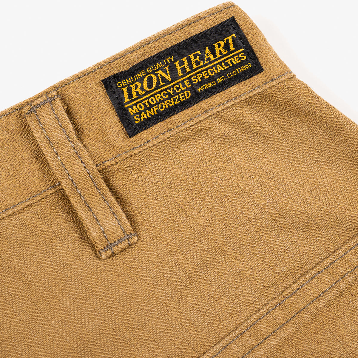 IH-748-BRN - 10oz Herringbone Wide Pants - Brown