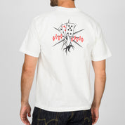 IHT-777-WHT - 7.5oz Printed Loopwheel Crew Neck T-Shirt - White