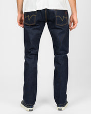 IH-666S-18 - 18oz Vintage Selvedge Denim Slim Straight Cut Jeans - Indigo