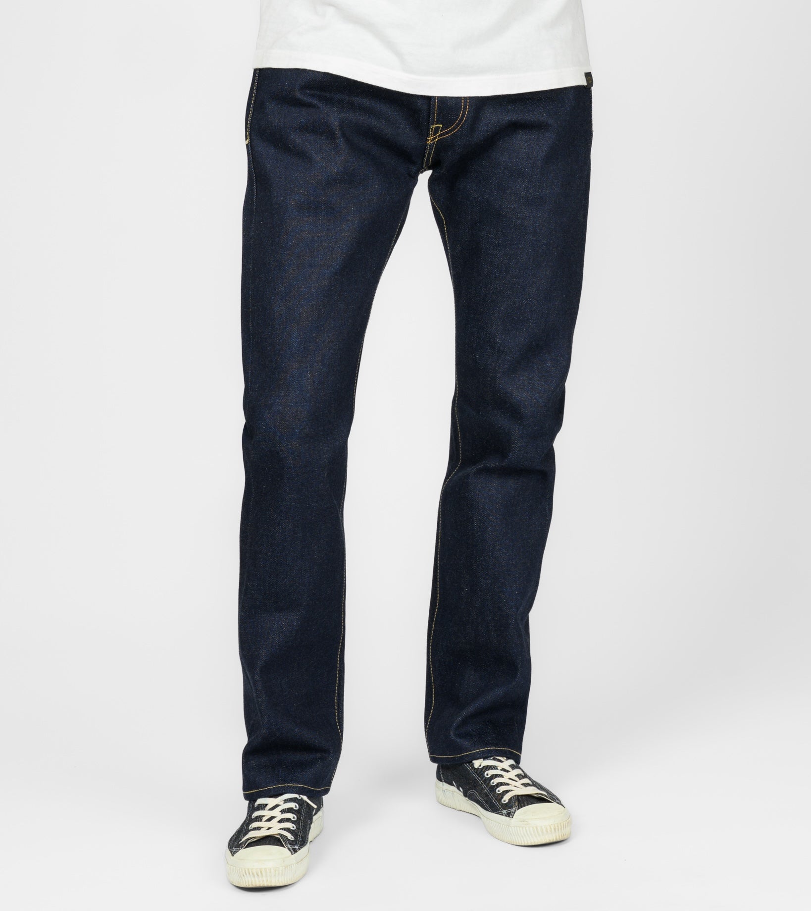 IH-777S-UHR - 21/23oz Ultra Heavy Raw Selvedge Denim Slim Tapered Cut Jeans - Indigo