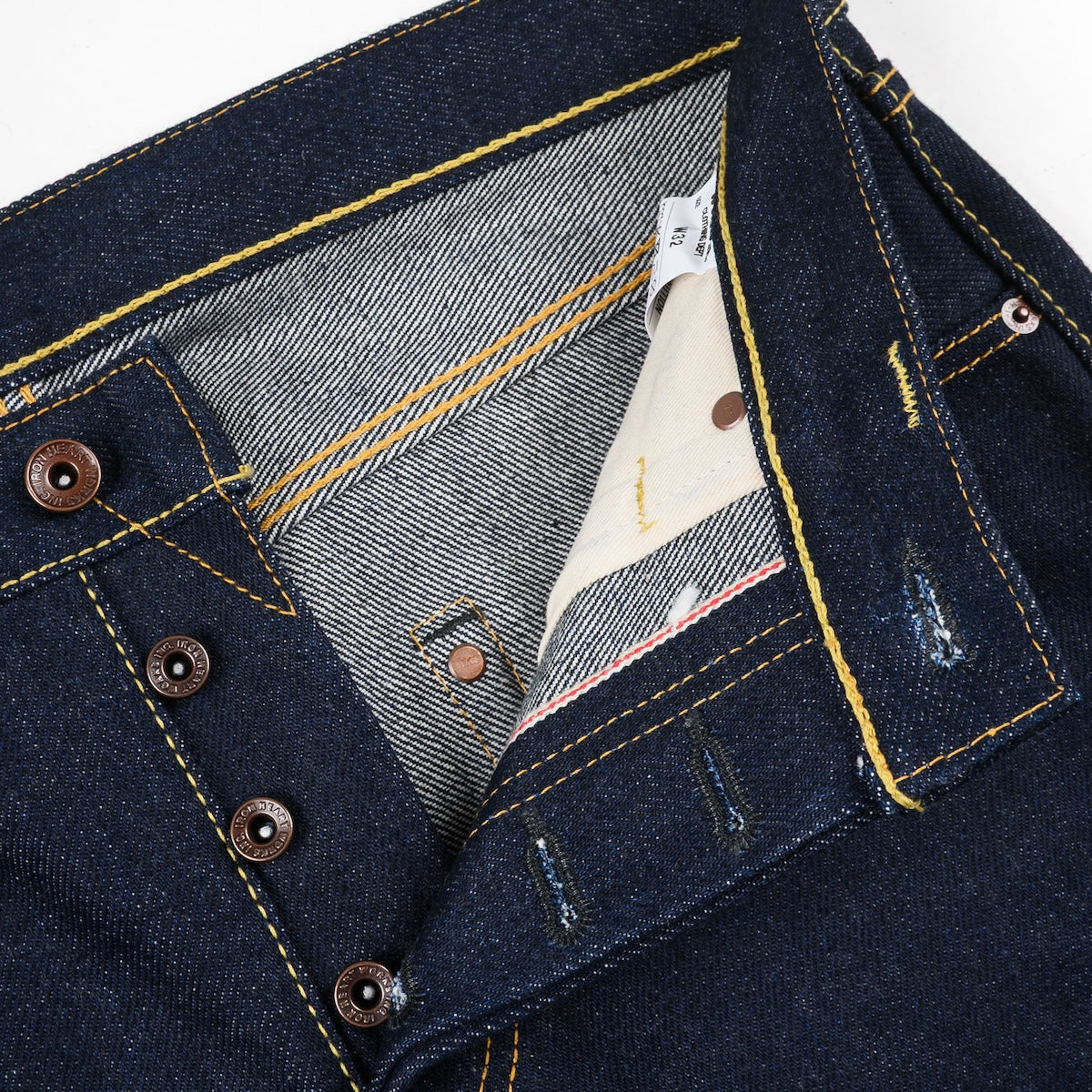 IH-777S-UHR - 21/23oz Ultra Heavy Raw Selvedge Denim Slim Tapered Cut Jeans - Indigo