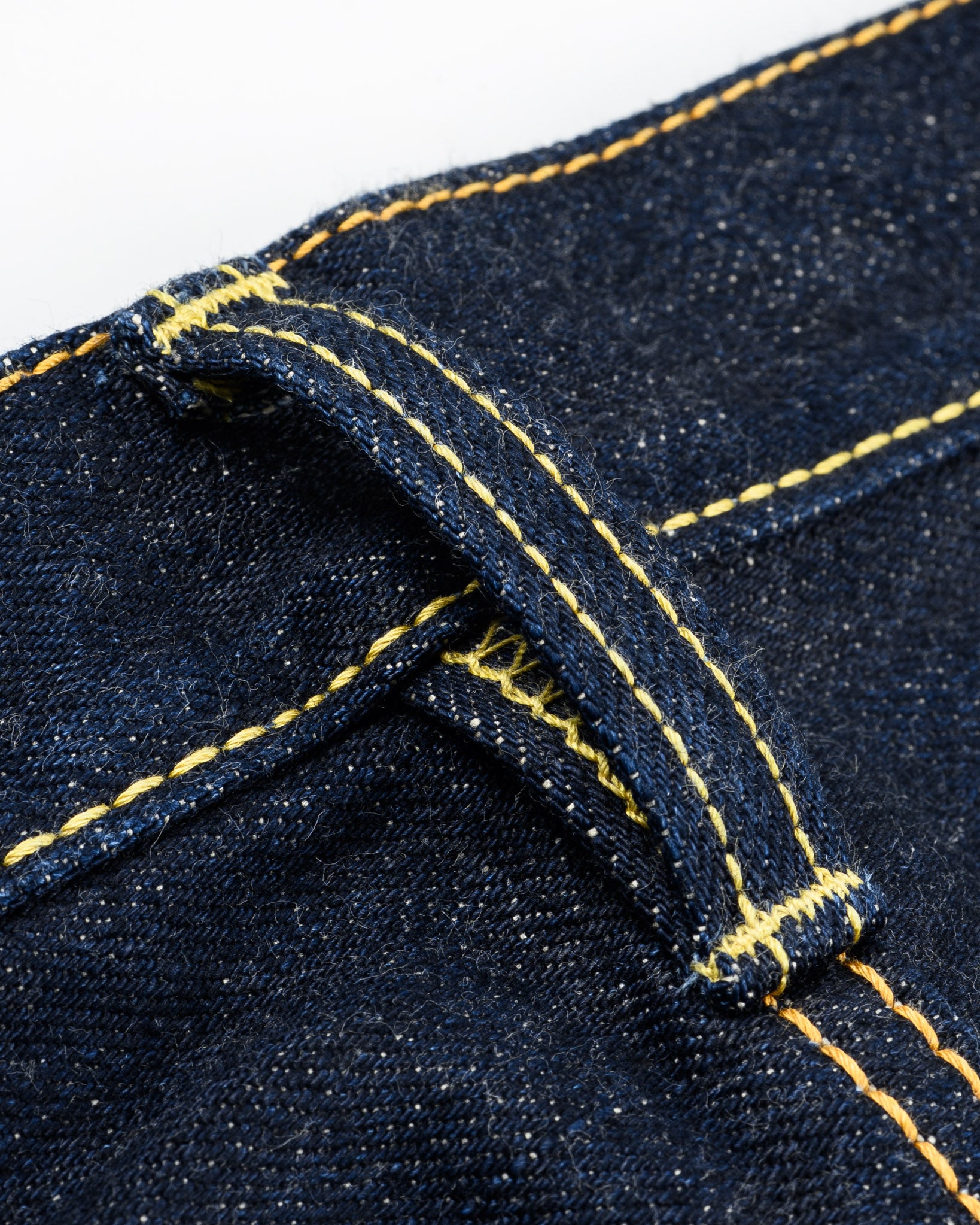 IH-666S-18 - 18oz Vintage Selvedge Denim Slim Straight Cut Jeans - Indigo