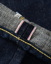 IH-666S-18 - 18oz Vintage Selvedge Denim Slim Straight Cut Jeans - Indigo