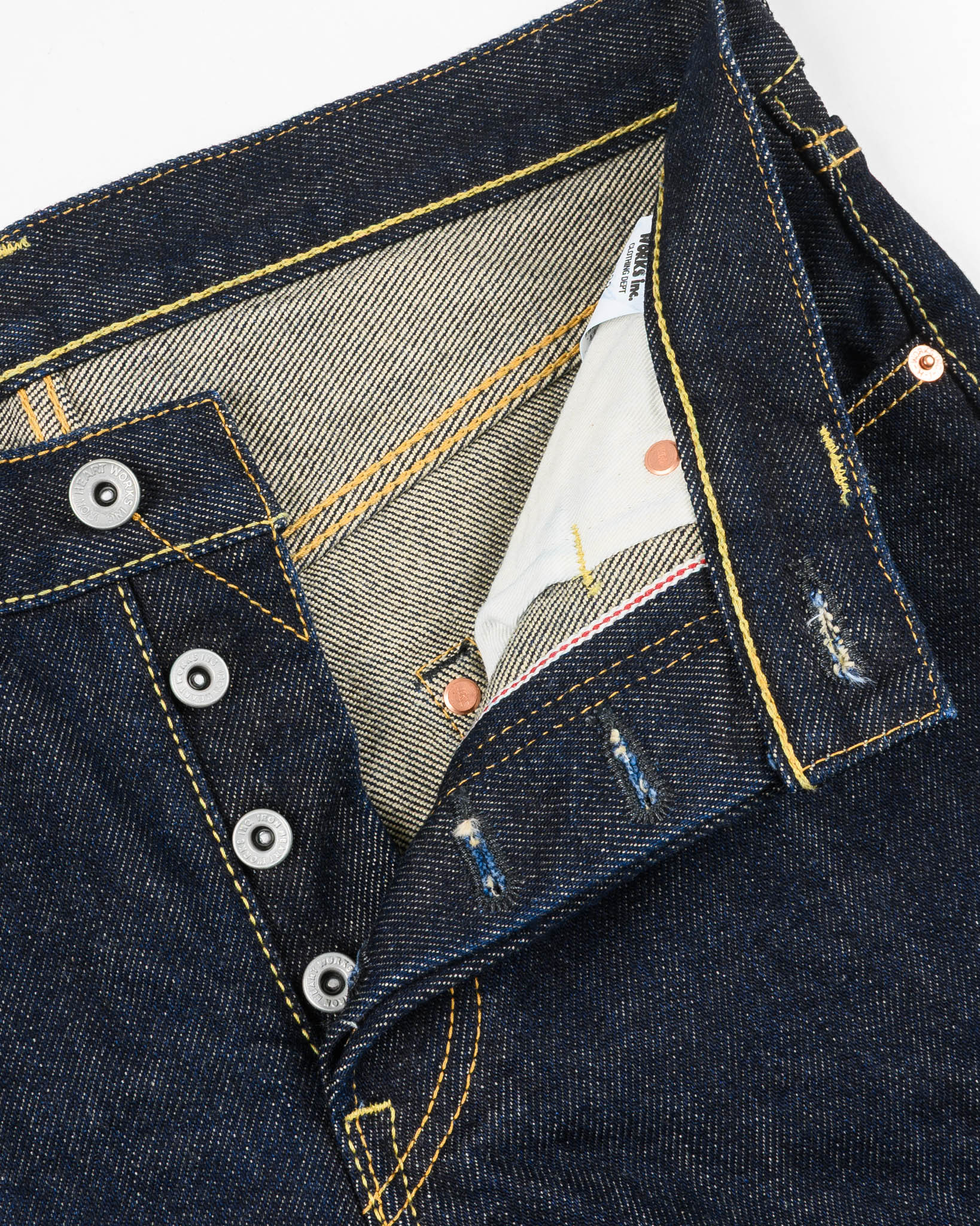 IH-777S-21 - 21oz Selvedge Denim Slim Tapered Jeans - Indigo