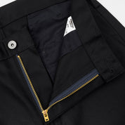 IH-717-BLK - 9oz Mercerised Selvedge Cotton Chinos - Black