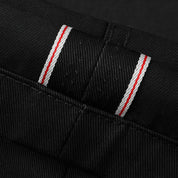 IH-717-BLK - 9oz Mercerised Selvedge Cotton Chinos - Black
