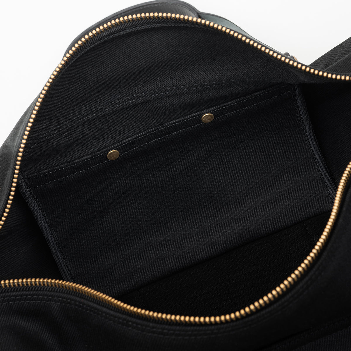 IHE-50-BLK - 21oz Denim Duffle Bag - Superblack