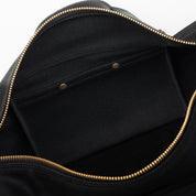 IHE-50-BLK - 21oz Denim Duffle Bag - Superblack