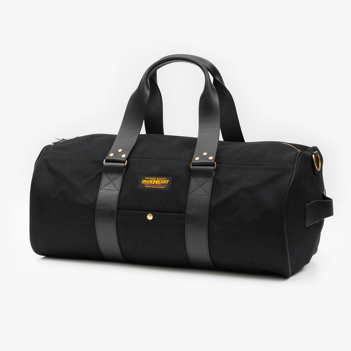 IHE-50-BLK - 21oz Denim Duffle Bag - Superblack