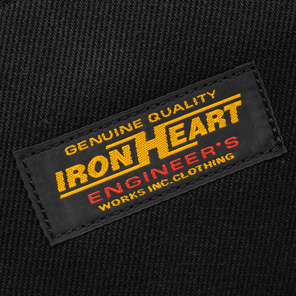 IHE-50-BLK - 21oz Denim Duffle Bag - Superblack