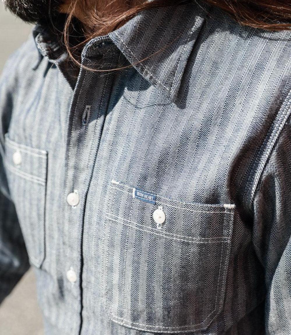 12oz Herringbone Work Shirt Indigo