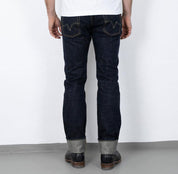 Image showing the IH-777N - 17oz Selvedge Denim Slim Tapered Cut Jeans - Natural Indigo which is a Jeans described by the following info 777, Iron Heart, Jeans, Released, Slim, Tappered and sold on the IRON HEART GERMANY online store