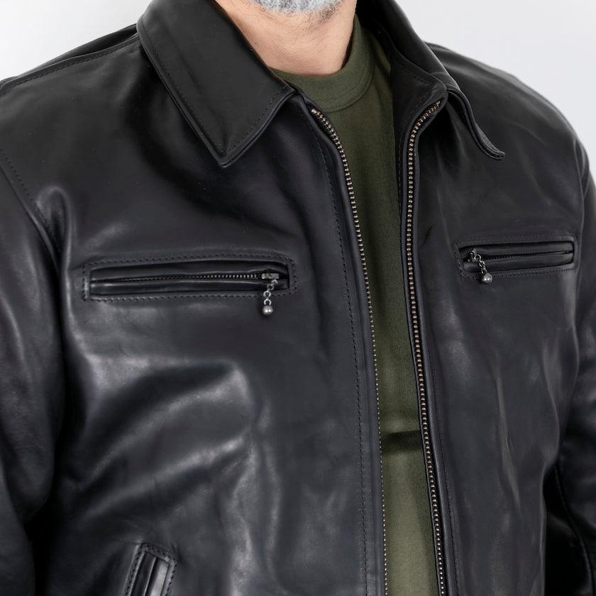 HO-BLK - Simmons Bilt "Tailgunner" Horsehide Jacket - Black which is a LEATHER JACKETS described by the following info JACKETS, LEATHER JACKETS, SIMMONS BILT, Tops and sold on the IRON HEART GERMANY online store