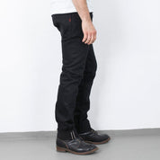 Image showing the IH-777S-SB - 21oz Selvedge Denim Slim Tapered Cut Jeans - Superblack Non-Fade which is a Jeans described by the following info 777, Bottoms, Iron Heart, Jeans, Released, Tappered and sold on the IRON HEART GERMANY online store