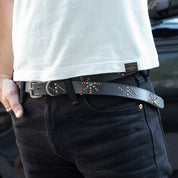HTC-LIGHT-SUN-BELT-BLK - Hollywood Trading Co. Lightning Sunrise Belt - Black