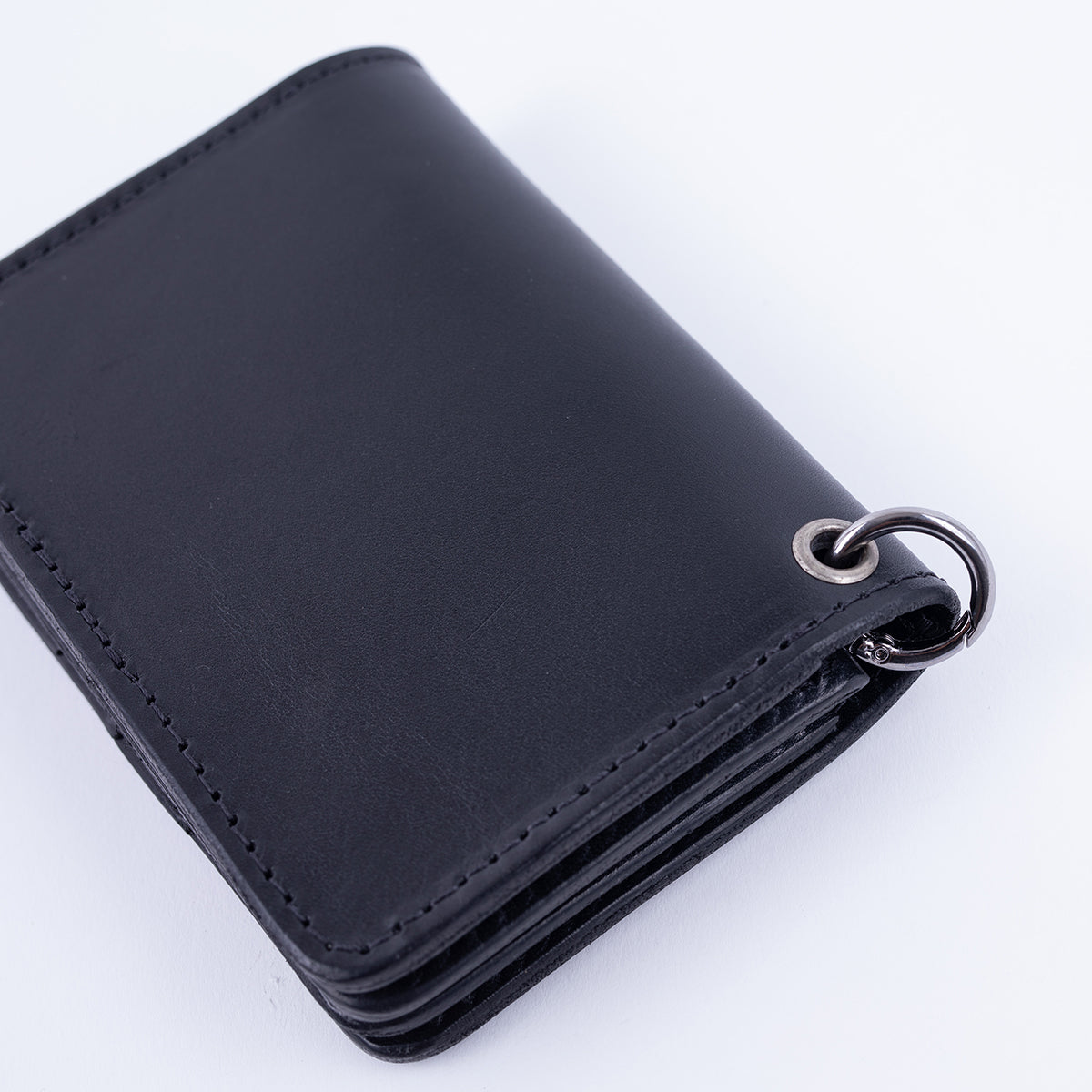 HTC-MED-WALLET-BLK - Hollywood Trading Co. Medium Wallet w/ turquoise stones - Black