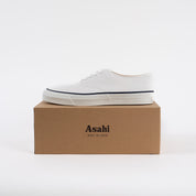 AS-041-WHT - ASAHI Cotton Deck Shoes - White