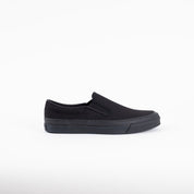 AS-SLIP-ON-BLK - ASAHI COTTON SLIP ON SHOES - Black/ Black