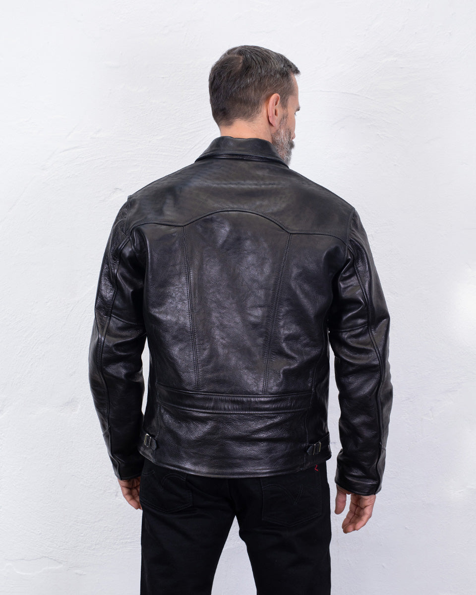 SB-30S-JH-BLK - Simmons Bilt x  IHG Vintage 30's Sports Jacket (size 42) - Japanese Horsehide