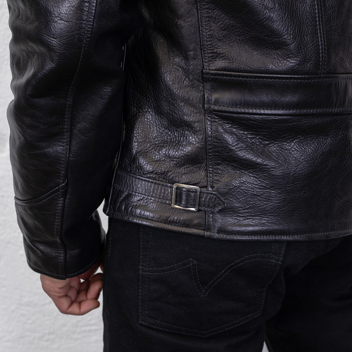 SB-30S-JH-BLK - Simmons Bilt x  IHG Vintage 30's Sports Jacket (size 42) - Japanese Horsehide