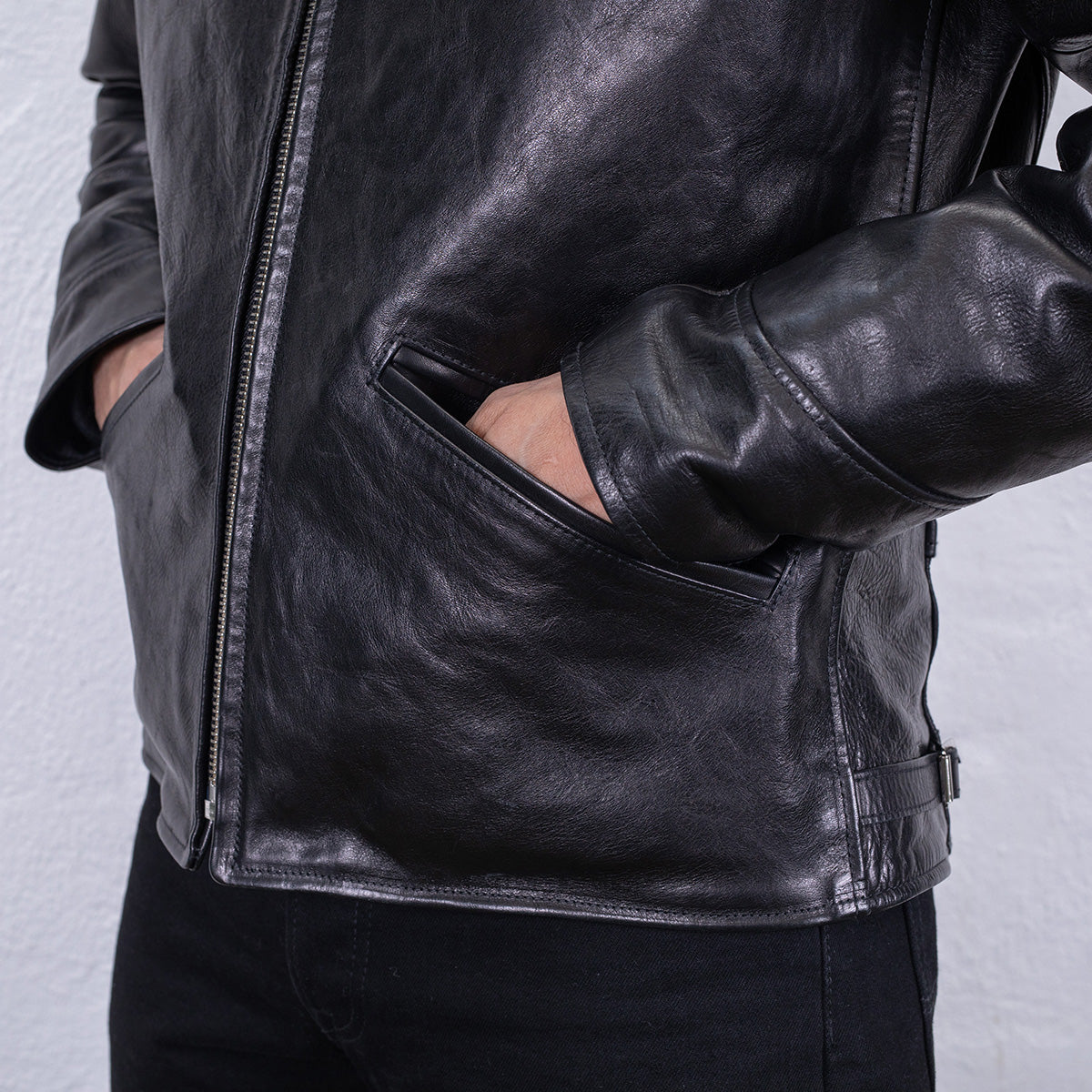 SB-30S-JH-BLK - Simmons Bilt x  IHG Vintage 30's Sports Jacket (size 42) - Japanese Horsehide