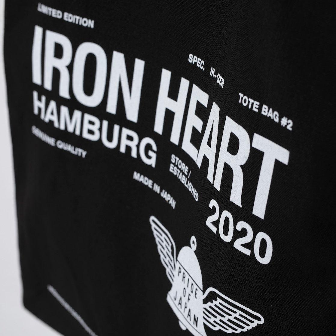 Image showing the IHG-Tote#2-BLK - Iron Heart Hamburg Tote Bag #2 - Black which is a Bags described by the following info Accessories, Bags, Iron Heart, Released and sold on the IRON HEART GERMANY online store