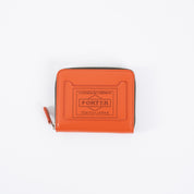 PO-PS-ZIP-WALLET-ORA - Porter-Yoshida & Co. - PS LEATHER ZIP WALLET - Orange