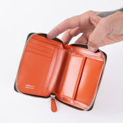 PO-PS-ZIP-WALLET-ORA - Porter-Yoshida & Co. - PS LEATHER ZIP WALLET - Orange