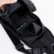 PO-HYB-SHOULDER-BAG-BLK - Porter-Yoshida & Co. HYBRID SLING SHOULDER BAG - Black