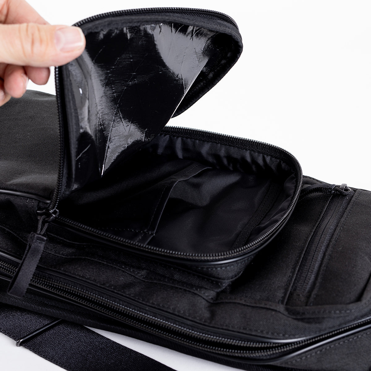 PO-HYB-SHOULDER-BAG-BLK - Porter-Yoshida & Co. HYBRID SLING SHOULDER BAG - Black