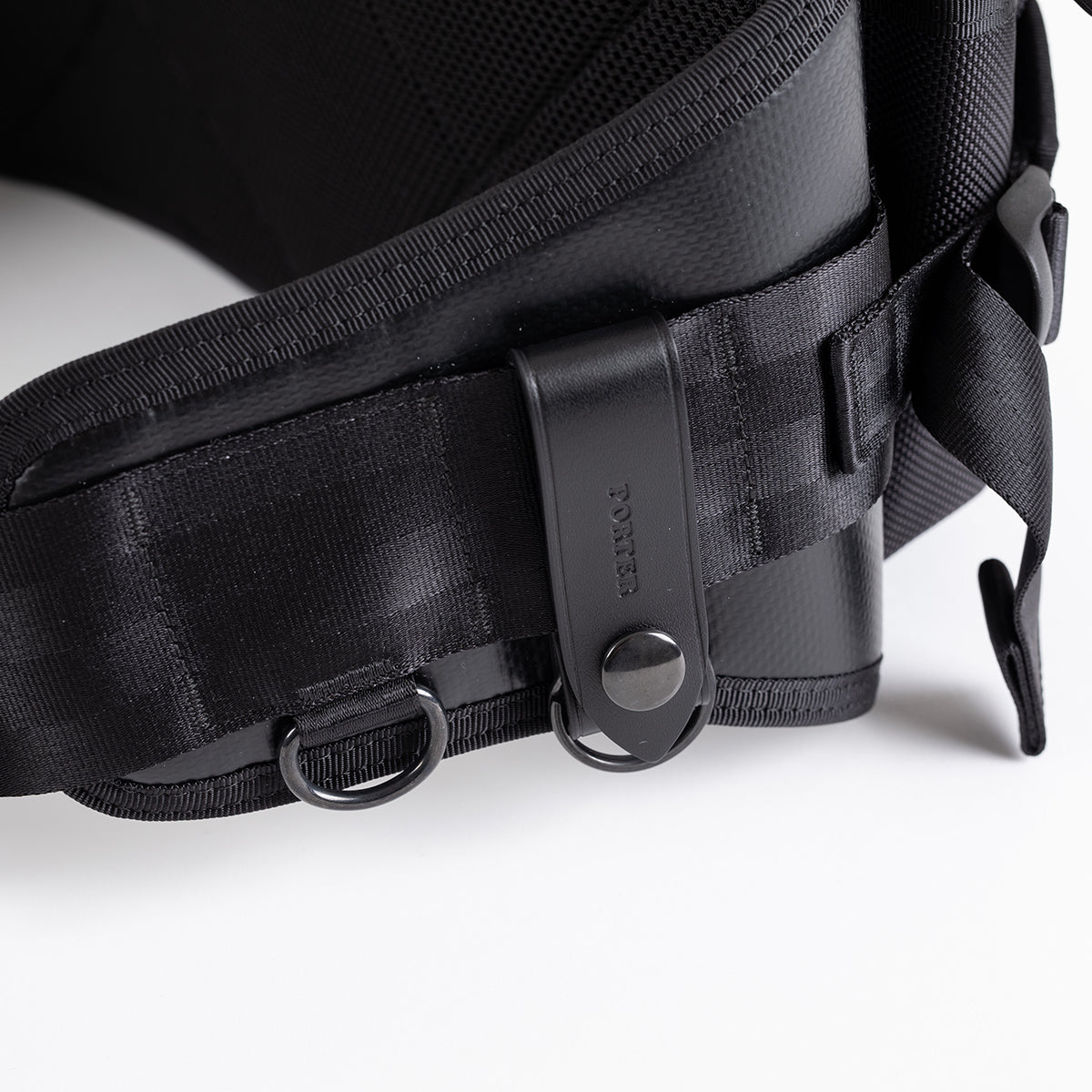 PO-HEAT-WAIST-BLK - Porter-Yoshida & Co. HEAT WAIST BAG - Black