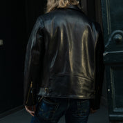 SB-D-RIDER-JH-BLK - Simmons Bilt D-Rider Jacket - Japanese Horsehide