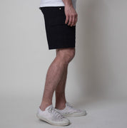 Image showing the IH-736-BLK - Ripstop Cargo Shorts - Black which is a Trousers described by the following info SS24 and sold on the IRON HEART GERMANY online store