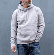 14oz Ultra Heavyweight Loopwheel Cotton Hoodie - Grey