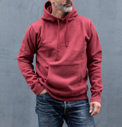 14oz Ultra Heavyweight Loopwheel Cotton Hoodie - Burgundy