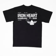 Image showing the IHT-IHG#5-BLK - Iron Heart Germany 7.5oz Loopwheel Crew Neck T-Shirt - Black which is a T-Shirts described by the following info Iron Heart, Released, T-Shirts, Tops and sold on the IRON HEART GERMANY online store