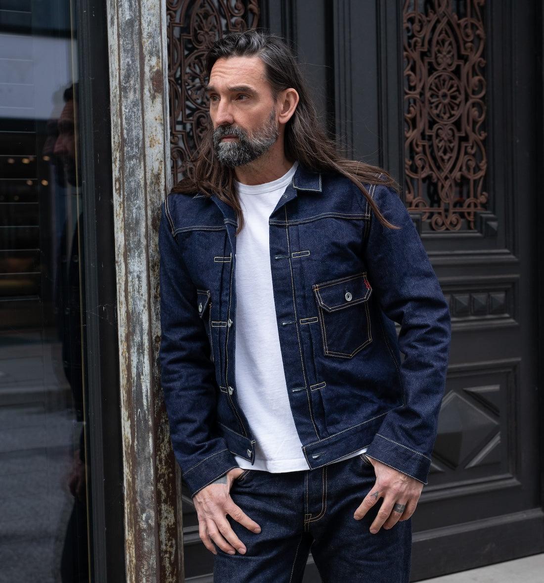 IHJ-139-IND - 19oz Selvedge Denim Type II Jacket - Indigo – IRON
