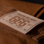 17oz Duck Slim Straight Jeans - Brown