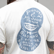 Peanuts & Co × GLADHAND & Co. Mr. SMILEY T-SHIRT - White