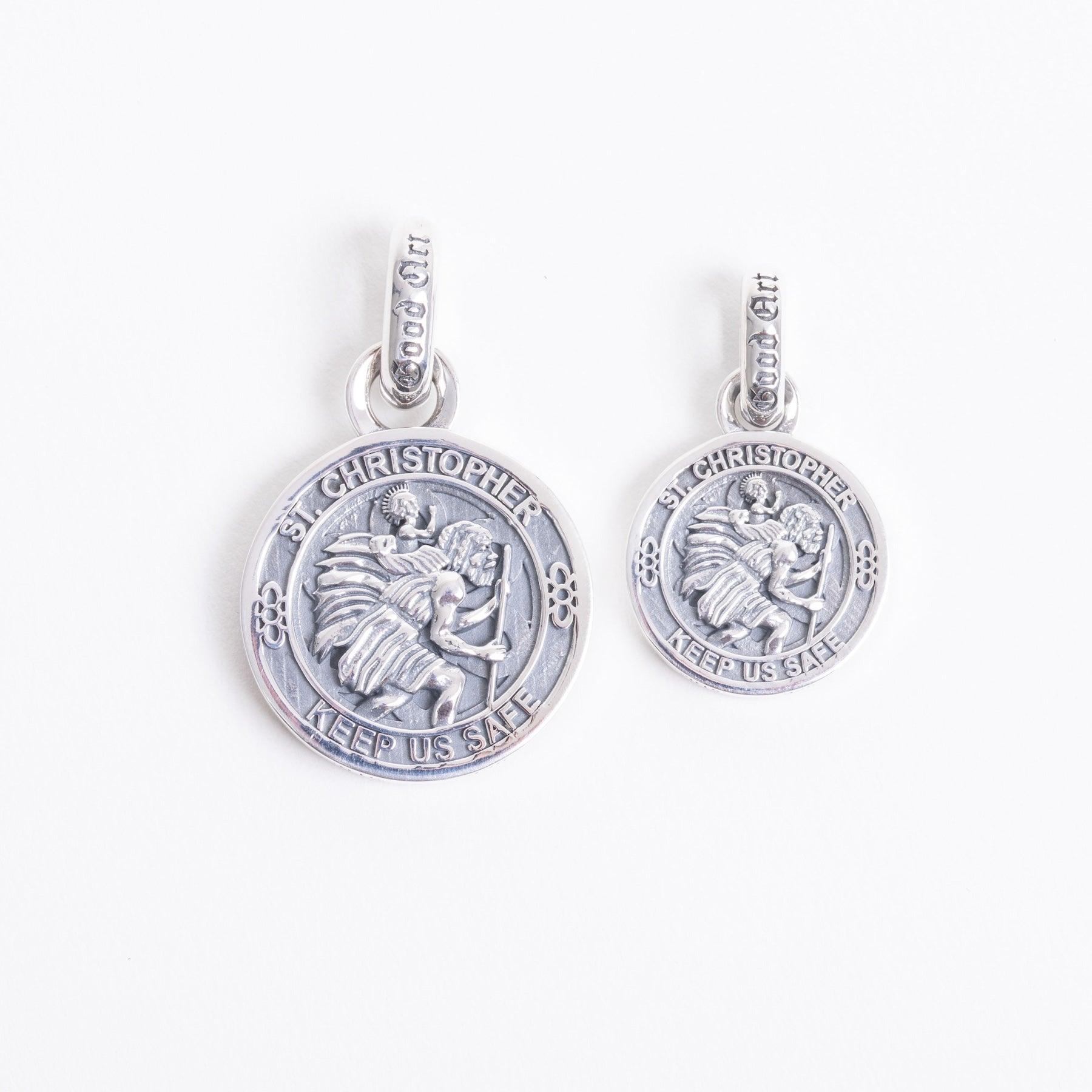 St Christopher Medal Charm .925 Sterling Silver Click On Amore La Vita St Christopher Medal Charm .925 Sterling Silver Click On Amore La Vita