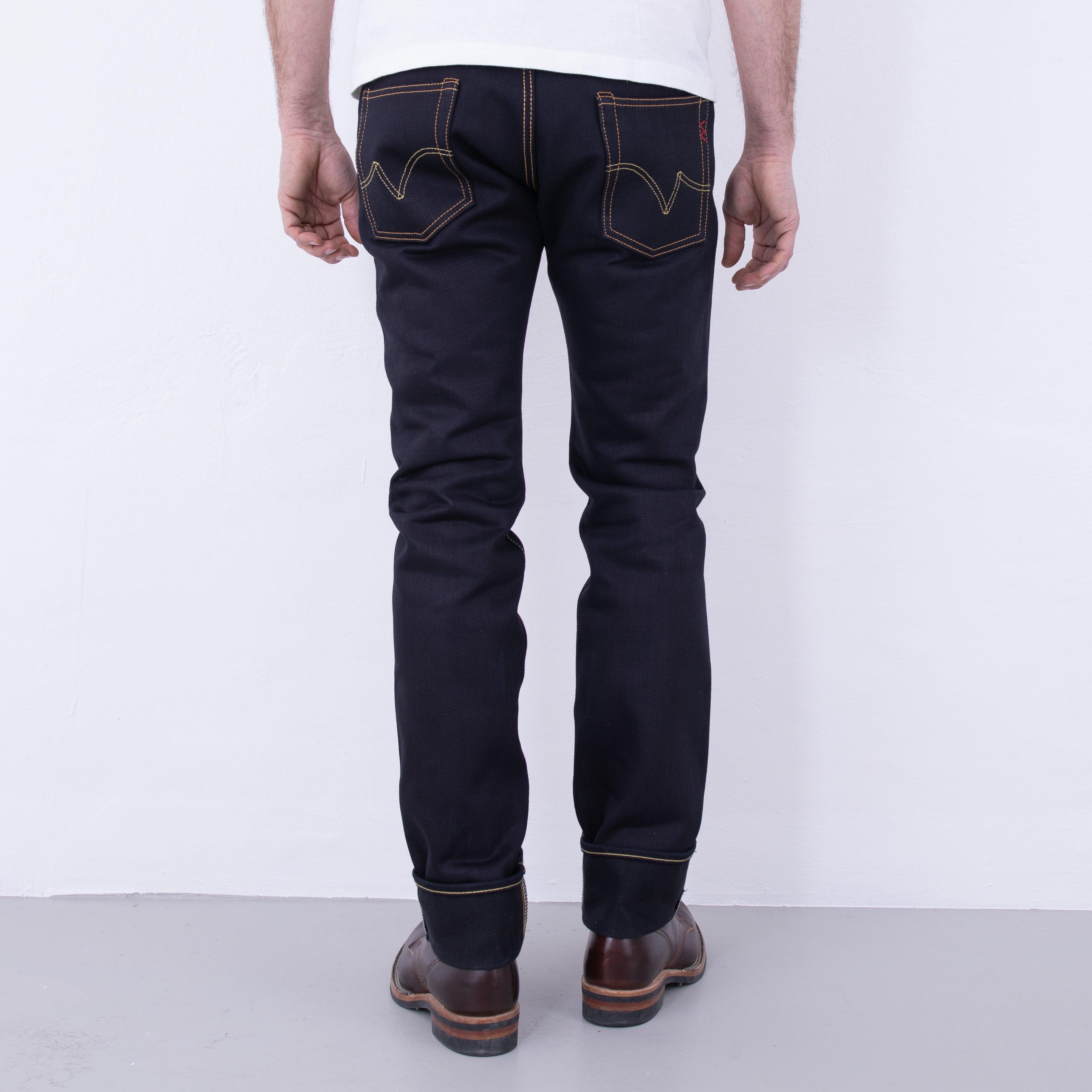 IH-777-XHSIB - 25oz Selvedge Denim Slim Tapered Cut Jeans - Indigo