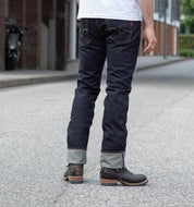 14oz Selvedge Denim Slim Straight Cut Jeans - Indigo