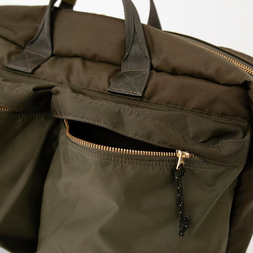 Image showing the Porter-Yoshida & Co - FORCE 3WAY BRIEFCASE - Olive Drab which is a Bags described by the following info Accessories, Bags, Porter-Yoshida & Co. and sold on the IRON HEART GERMANY online store