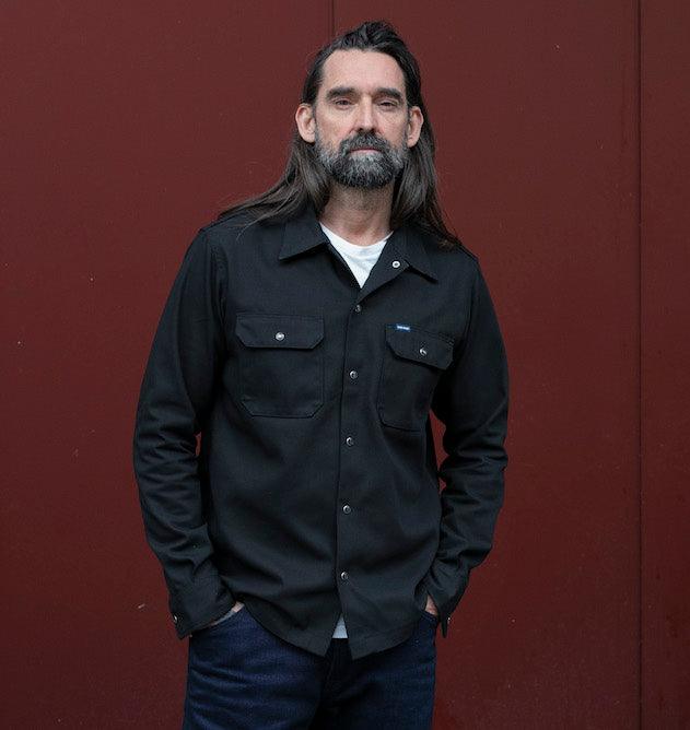 IHSH-364-BLK - 11oz T/C Mechanic Shirt - Black – IRON HEART GERMANY