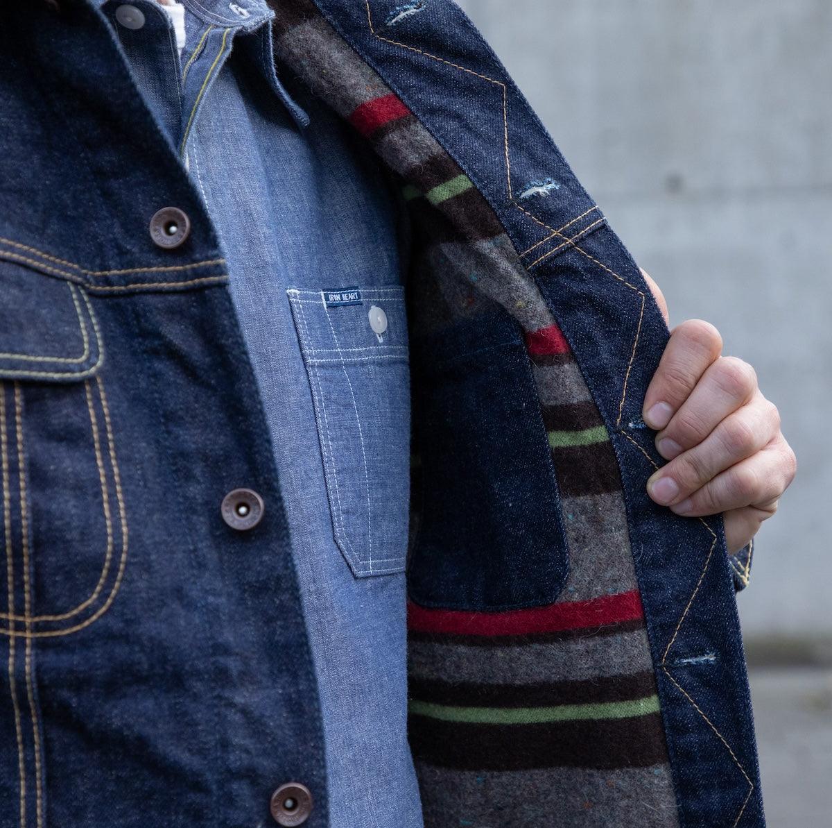 18oz Selvedge Denim Storm Rider Jacket - Indigo