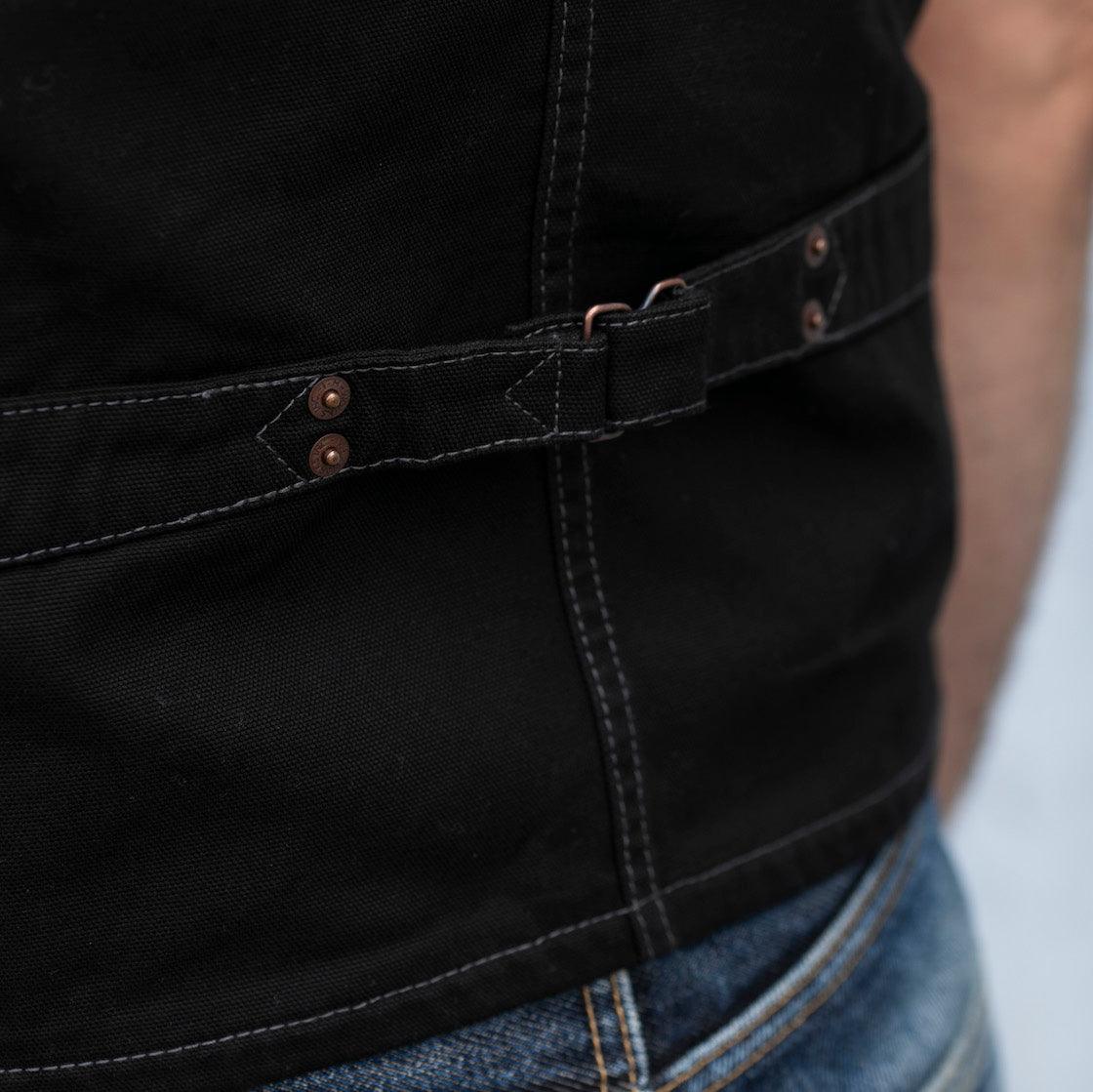 IHV-02-BLK - 12oz Wabash/Duck Work Vest - Black/Black – IRON HEART