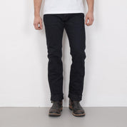 21 oz Selvedge Denim Tapered Jeans - Black Overdyed