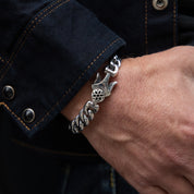 GA-MODEL-10-BRA-3A - GOOD ART HLYWD Model 10 Bracelet 3A - Sterling Silver