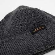 Image showing the DE-WKC001-CHA - Dehen 1920 Wool Knit Watch Cap-Charcoal which is a Headgear described by the following info Accessories, Dehen 1920, Headgear, Released and sold on the IRON HEART GERMANY online store