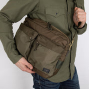 Porter-Yoshida & Co- FORCE SHOULDER BAG - Olive Drab